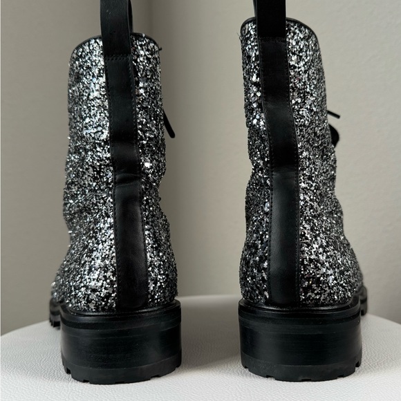 Kate Spade Women’s Jemma black silver glitter boots size 10 like new make offer - Picture 9 of 10